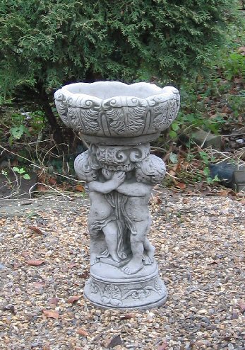 KBB36 Small Triple Cherub Bird Bath KBB36 Small Triple Cherub Bird Bath